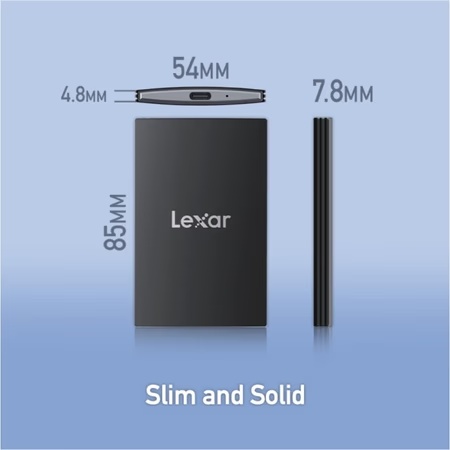 Lexar SL500 Portable 1 TB SSD, Black 8 Lexar SL500 Portable 1 TB SSD, Black