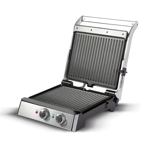 Havells Toastino BBQ Grill, 4 Bread Slices, Sandwich Maker, Black and Silver