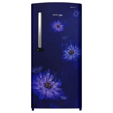 Voltas Beko 195 Litre 3 Star Direct Cool Single Door Refrigerator, Dahlia Blue, RDC215CDBEX