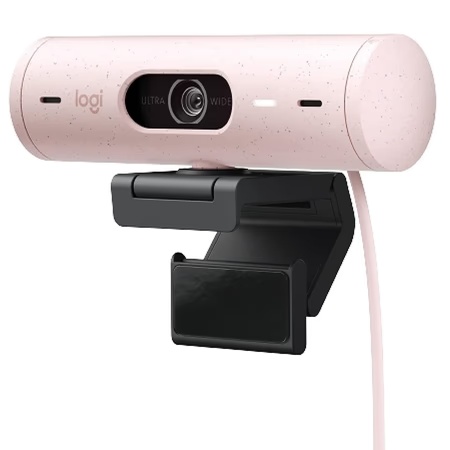 Logitech Brio 500 Full HD 1080p Webcam, Rose