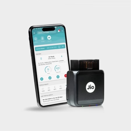 JioMotive (JCR 1440) - OBD DIY Plug and Play 4G GPS Tracker with High Speed Wifi Hotspot, Real-Time Location, Vehicle Health, Driving Behaviour Analysis, Anti-Tow Alert, Geofencing, Time fencing, Anti-theft Alert Accident Detection & SOS Feature