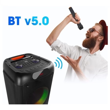 Zebronics Thump 800 Trolley Speaker with RGB Lights, Black, 70 Watts 6 Zebronics Thump 800 Trolley Speaker with RGB Lights, Black, 70 Watts