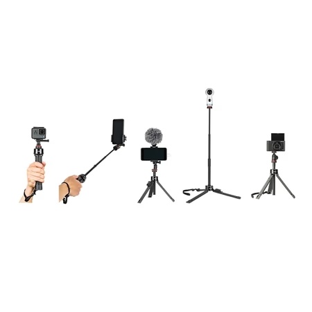 JOBY Vlogging Kit for Digital Cameras, Smartphones, Mic, LED, Action Cameras, JB01645