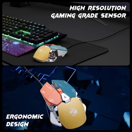 Zebronics Transformer M Plus Wired Gaming Mouse, Grey and Blue 4 Zebronics Transformer M Plus Wired Gaming Mouse, Grey and Blue