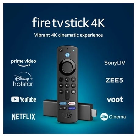 Amazon Fire TV Stick 4K with Alexa Voice Remote, Black