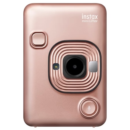 Fujifilm Instax Liplay Plus Instant Camera Kit, Blush Gold