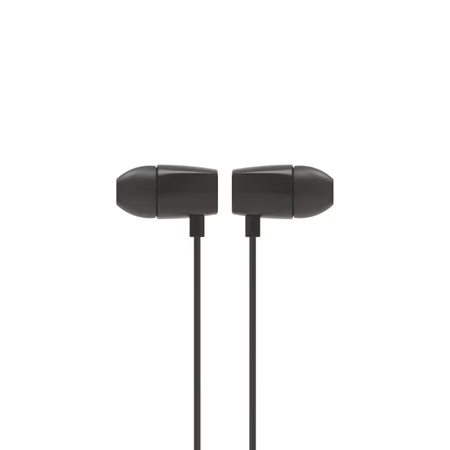 ARU Groove 77 Wired Earphone with Mic, Tangle Free Cable, Black