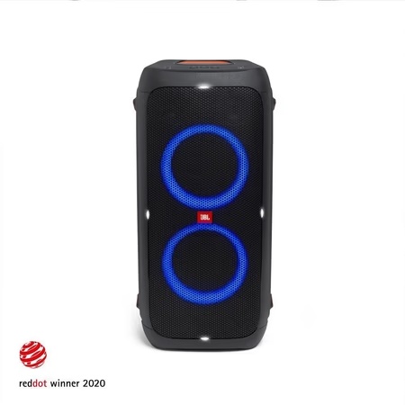 JBL Partybox 310 Portable Bluetooth Party Speaker with Dynamic Light Show, DJ Control Panel, Built-in Karaoke Mode & IPX4 Splashproof Protection (240 Watt, Upto 18 Hrs Playtime, Black)