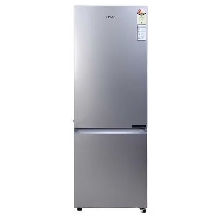 Haier 237 L, 2 Star, 8 In 1 Convertible, Frost Free Double Door Bottom Mount Refrigerator (HRB-2872IBMS-P, Moon Silver)