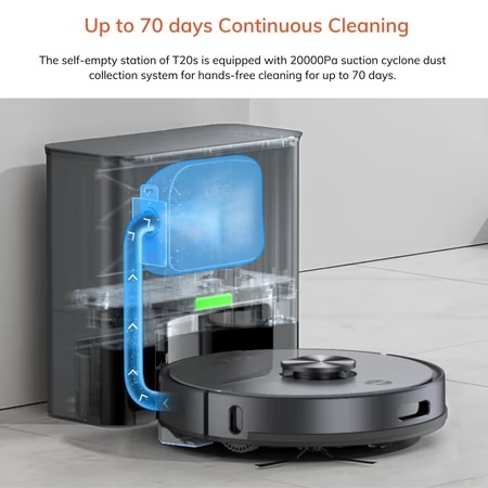 ILIFE T20s Self-Emptying Robotic Vacuum Cleaner