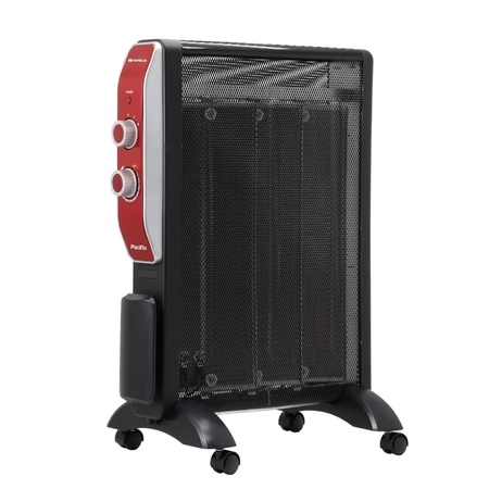 Havells Pacifio 1500 W Mica Room Heater with Micathermic Technology for Rapid Heating, Silent Operation, Anti-Dryness Comfort, 2 Heat Settings & Safety Protection (Black & Rose Gold)