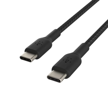 Belkin USB-C to USB-C Braided 100 cm (1 Meter) Fast charging Type C Cable, Black 4 Belkin USB-C to USB-C Braided 100 cm (1 Meter) Fast charging Type C Cable, Black