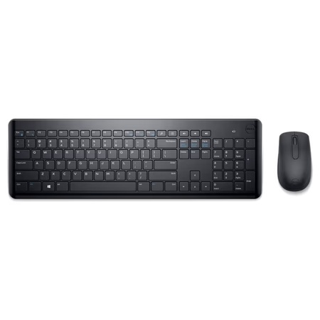 Dell KM3322W Wireless Keyboard & Mouse Combo with Anti-fade & Spill-resistant Keys (Black)