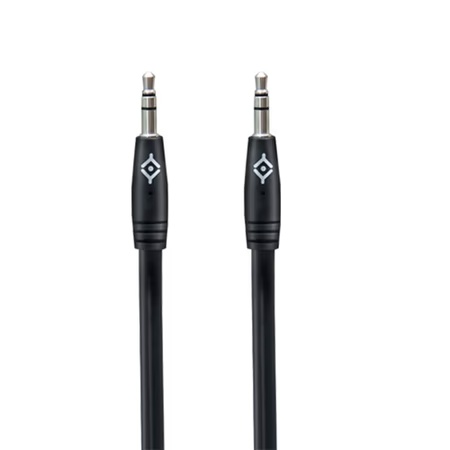 Reconnect AC SC-F 1 m Tangle Free Stereo Cable, Black