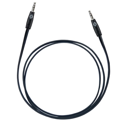 Reconnect AC SC-F 1 m Tangle Free Stereo Cable, Black