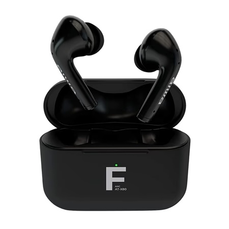 Aiwa AT-X80FANC TWS Earbuds with Noise Reduction, Black