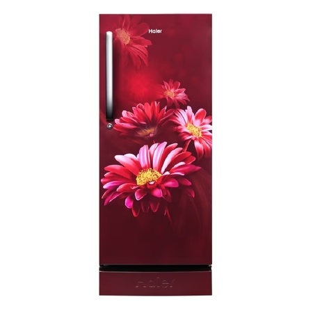 Haier 215 L 5 Star Direct Cool Single Door Refrigerator, HRD-2355PRH-P, Red Hilton