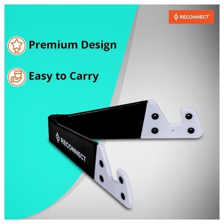 Reconnect RAVSG1001 V-Shaped Mobile Stand (Black)