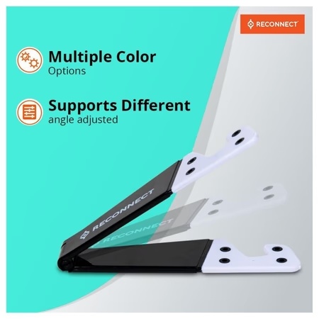 Reconnect RAVSG1001 V-Shaped Mobile Stand (Black)