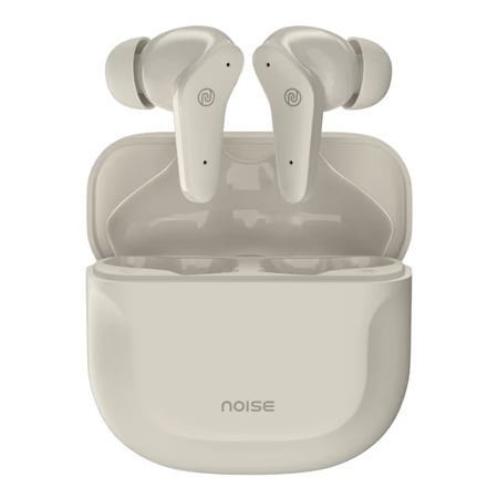 Noise VS102-PRO TWS Wirless Ear Buds, Upto 70 Hours of Playtime, 11 mm Driver, Instacharge, Quad Mic with ENC, Active Noise Cancellation 25dB, Transparency Mode, IPX5 Resistant, Bluetooth v5.3, Voice Assistant, Calm Beige
