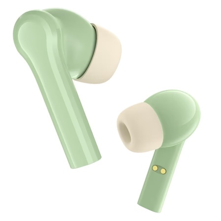 Mivi Duopods N4 True Wireless TWS Earbuds, Upto 50 Hours of playtime, 13mm driver, Dual Connection, Voice Assistance, Bluetooth v5.3, AI ENC, Hazel Green