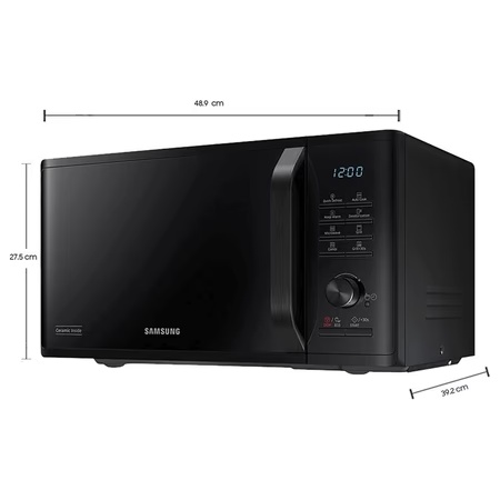 Samsung MG23A3515AK/TL, 23 Litre, 2300 Watts Grill Microwave Oven, Grill Fry, Browning, Black