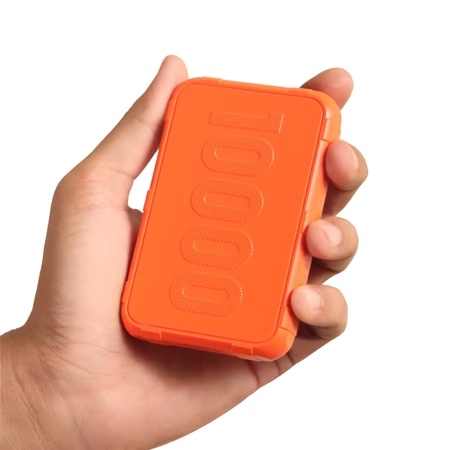 Ambrane 10000 mAh Power Bank, Force 10K, Orange