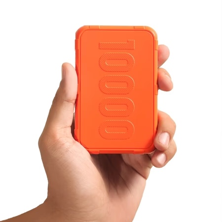 Ambrane 10000 mAh Power Bank, Force 10K, Orange