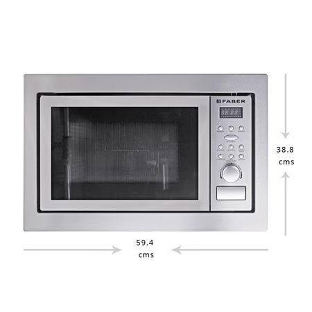 Faber 25 litres Convection Built-in Microwave Oven, FBIMWO 25L CGS BK
