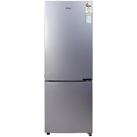 Haier 237 litres 2 Star Frost Free Bottom Mount Refrigerator, Grey Star HEB242GSP