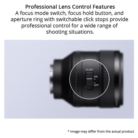 Sony G Master SEL85F14GM 85 mm Portrait Lens