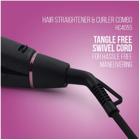 HAVELLS HC4055 Hair Straightens and Curler Combo, Black 5 HAVELLS HC4055 Hair Straightens and Curler Combo, Black