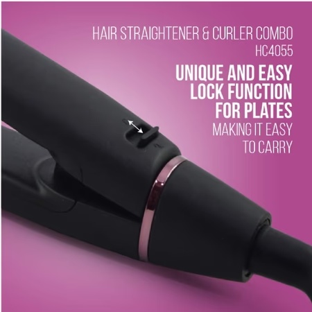 HAVELLS HC4055 Hair Straightens and Curler Combo, Black 6 HAVELLS HC4055 Hair Straightens and Curler Combo, Black