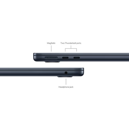 Apple MBA-13/MRXW3HNA MacBook Air (Apple M3 chip/8 GB/512 GB SSD/Liquid Retina), 34.544 cm (13.6 inch), Midnight Black 6 Apple MBA-13/MRXW3HNA MacBook Air (Apple M3 chip/8 GB/512 GB SSD/Liquid Retina), 34.544 cm (13.6 inch), Midnight Black