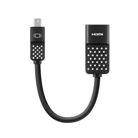 Belkin F2CD079BT 4K Mini Display Port to HDMI Cable, Black