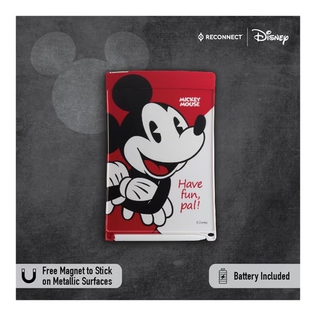 Reconnect Disney Mickey Mouse 8 Inch E-Slate, Ultra-thin, Battery included, Rewritable, Comes with Pen- DES101 MY