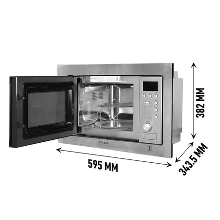 Faber 20 Litres Convection Microwave Oven with 10 Auto Cook Menus, FBIMWO
