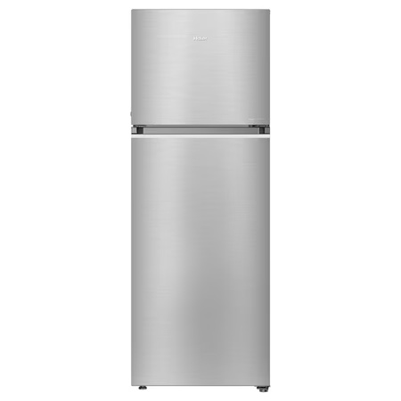 Haier 345L 3 Star Twin-Inverter Frost Free Double Door Refrigerator (HEF-39TSS Inox Steel,Magic Convertible,Stabilizer Free Operation)