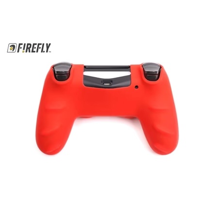 Firefly Silicone Cover for PS4 Controller, Candy Red