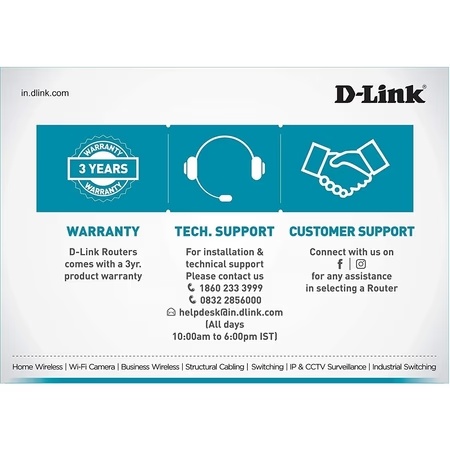 Dlink DIR-841 AC1200 MU-MIMO 1 to 2 Gbps Wi-Fi Gigabit Router with Fast Ethernet LAN Ports