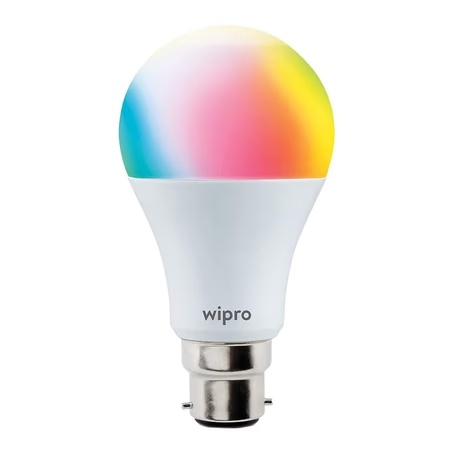 Wipro Garnet 9 Watts B22 NS9001 Smart Light (with 16 million color, Alexa And Google Assistant Supported)