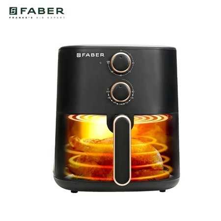 Faber FAF DLX 1500 W 6 L Air Fryer, Black