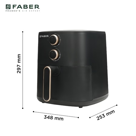 Faber FAF DLX 1500 W 6 L Air Fryer, Black