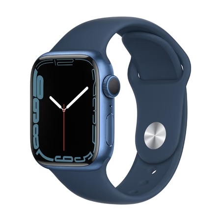 Apple Watch Series 7 GPS - 41 mm Blue Aluminum Case with Abyss Blue Sport Band