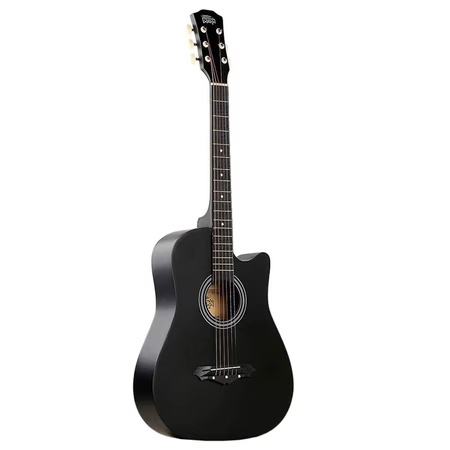 Intern INT-38C Acoustic Guitar, Black