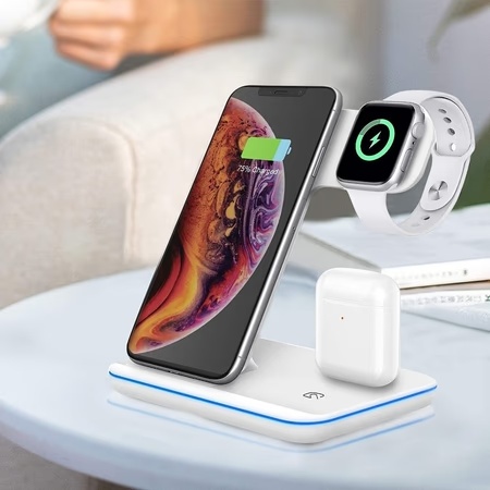 UNIGEN UNIDOCK 3-in-1 Wireless Charging Station, Qi Certified & Safe Charging, 15W Fast Wireless Charging (White) 5 UNIGEN UNIDOCK 3-in-1 Wireless Charging Station, Qi Certified & Safe Charging, 15W Fast Wireless Charging (White)