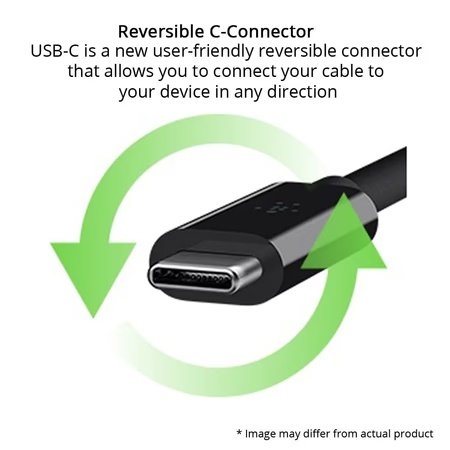 Belkin F2CU040BT Reversible USB-C to RJ-45 Gigabit Ethernet Adapter