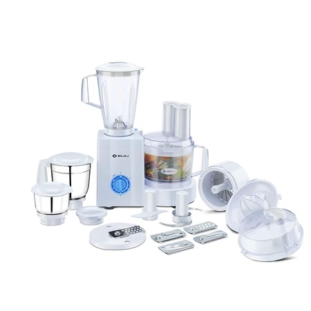 Bajaj MasterChef 3.0 600-Watt Food Processor with 3 Jars (White)