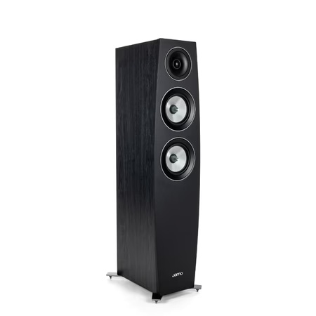 Jamo C95ii Tower Speaker with 2-way Bass Reflex System, Black