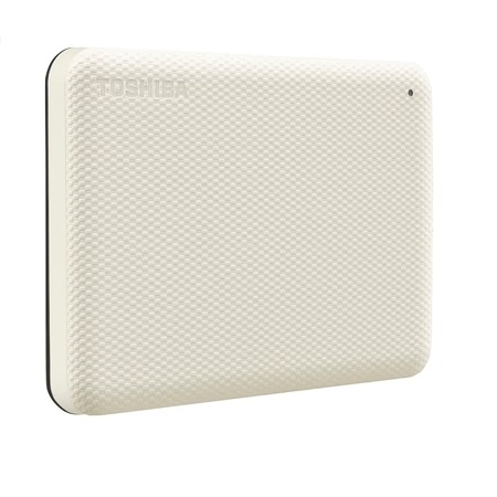 Toshiba 4TB Canvio Advance Portable External Hard Disk Drive (HDD) with Auto-Back and Security Software, White